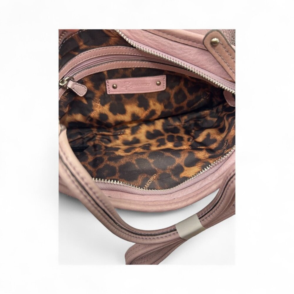 B. Makowsky Dusty Pink Leather Crossbody Bag NWT | Pale Pink Purse | MSRP $149 - Picture 3 of 7